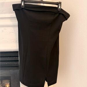 SHEIN Elegant Black Strapless Mini Dress